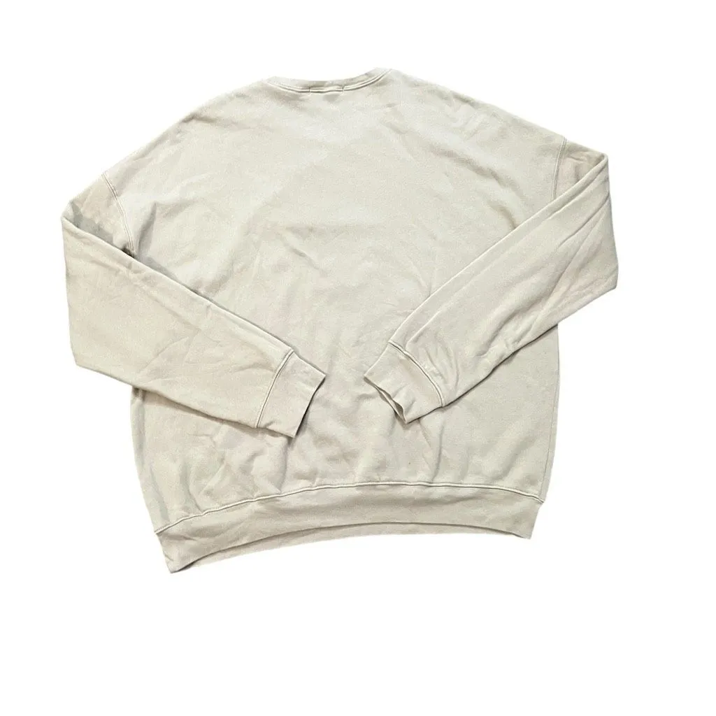 Kiel James Patrick Fall Apples & Cider Sweatshirt Beige Graphic Pullover 2XL - Image 3