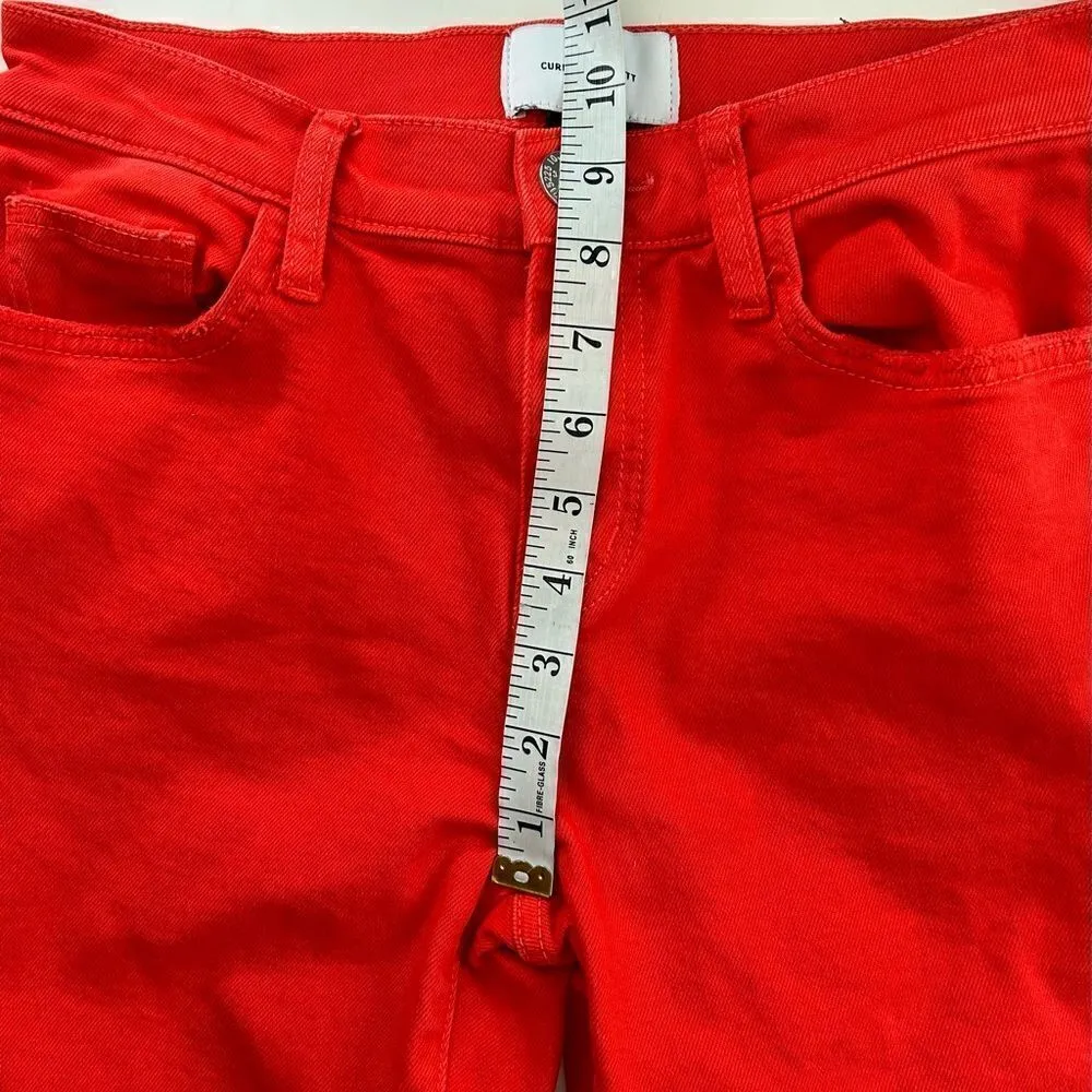 Anthropologie The Kick Straight Leg Raw Hem Cropped Jeans 27 - Image 8