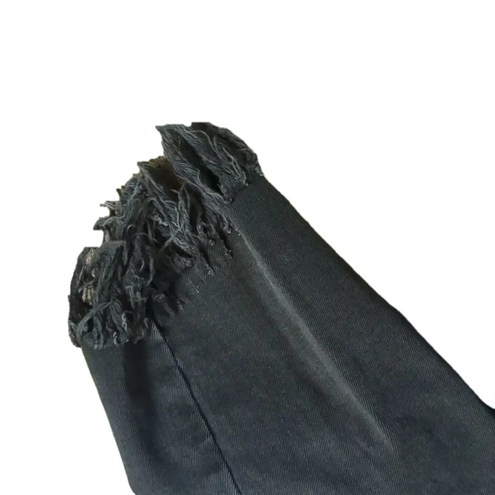FREE people black fringe distressed jeans size 27 - Image 2