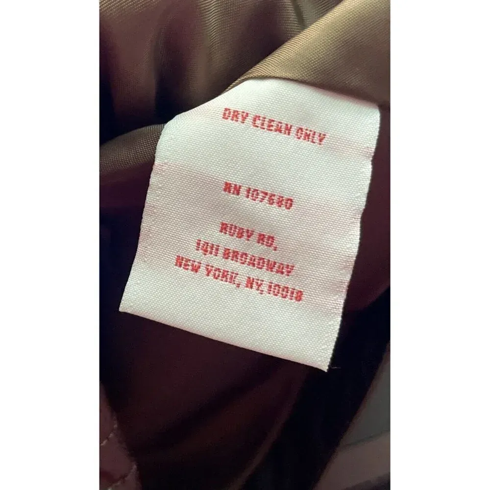 Ruby Rd. Petite‎ Lightweight Metallic Quilted Gold Brown Jacket Embellished 14P - Image 6