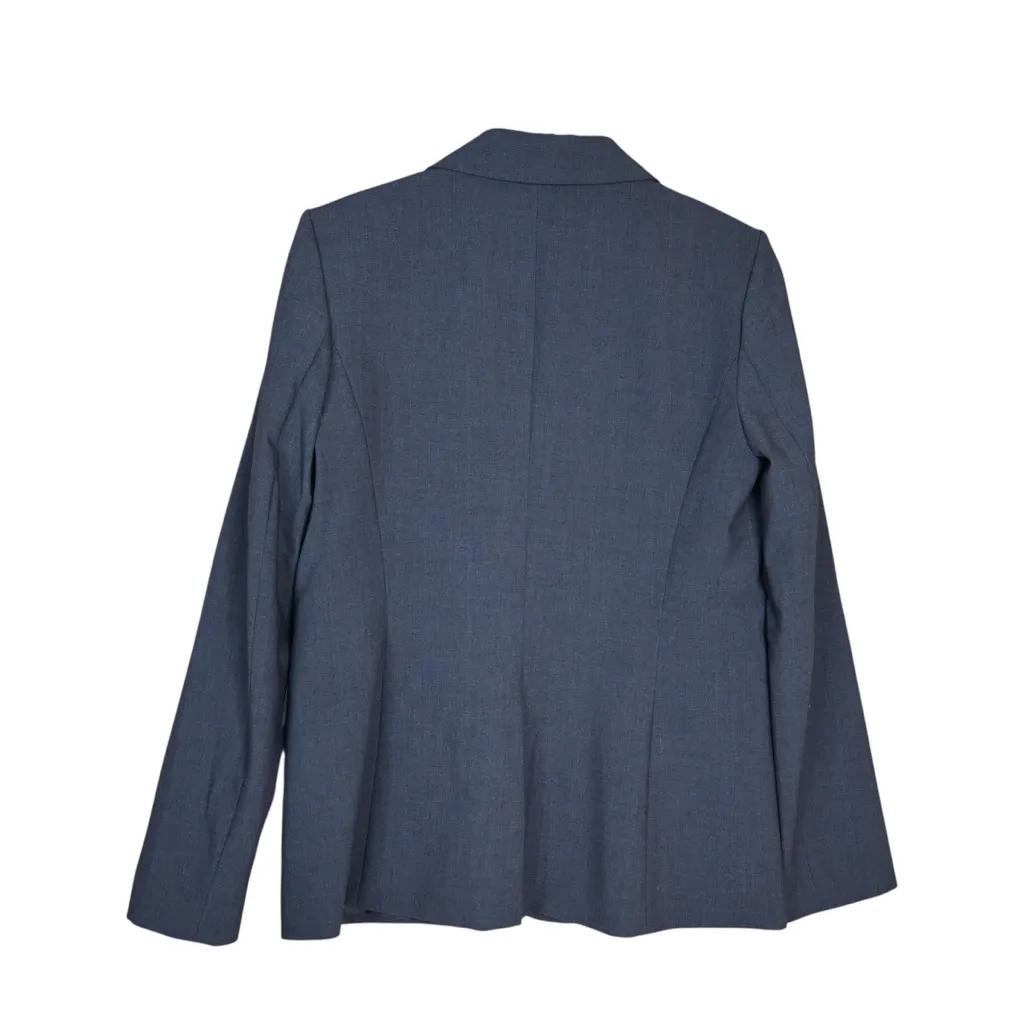 Calvin Klein Women's 10 Dark Gray One Button Front Lined Blazer - Image 2