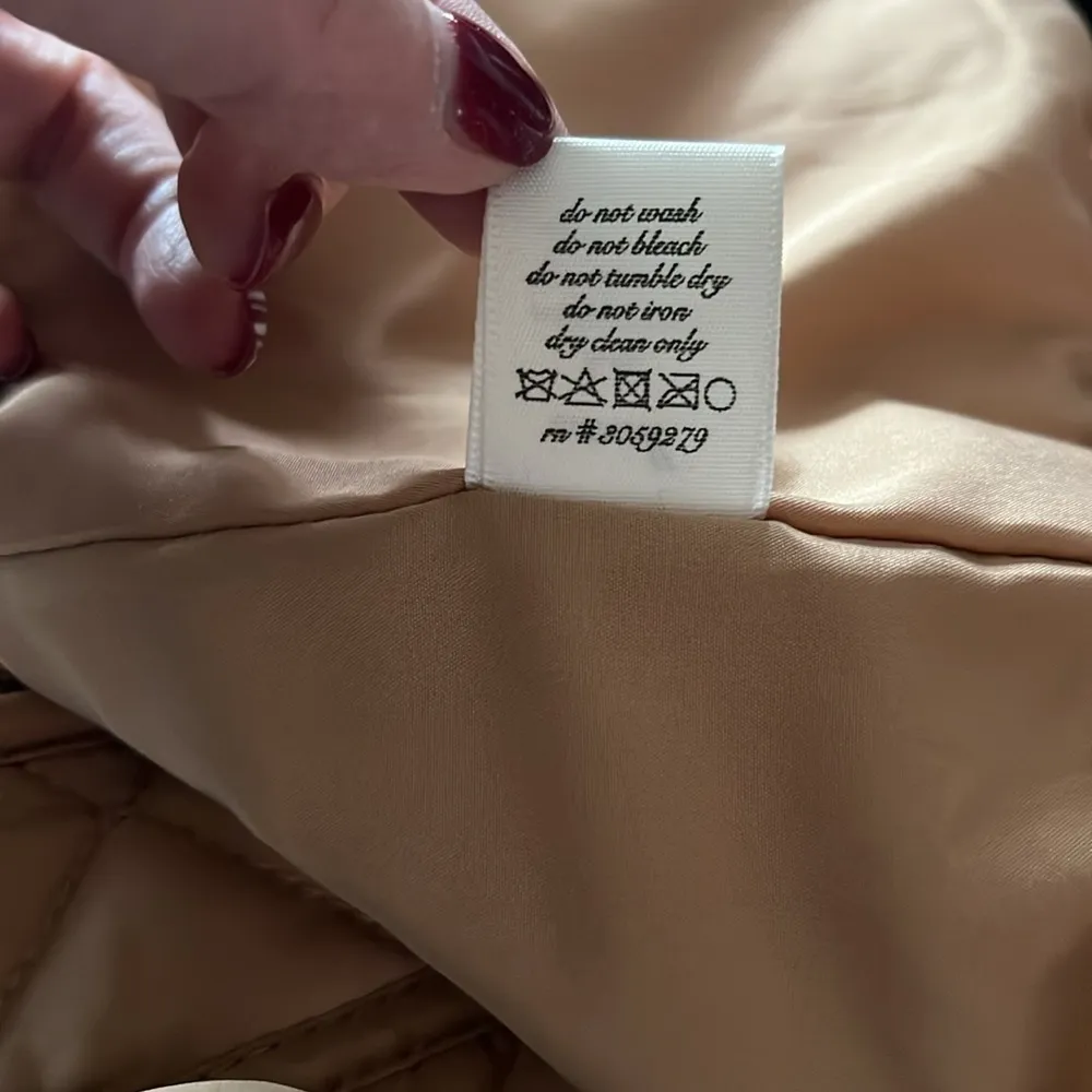 Beige Sleeveless Puffer Vest Tan - Image 6