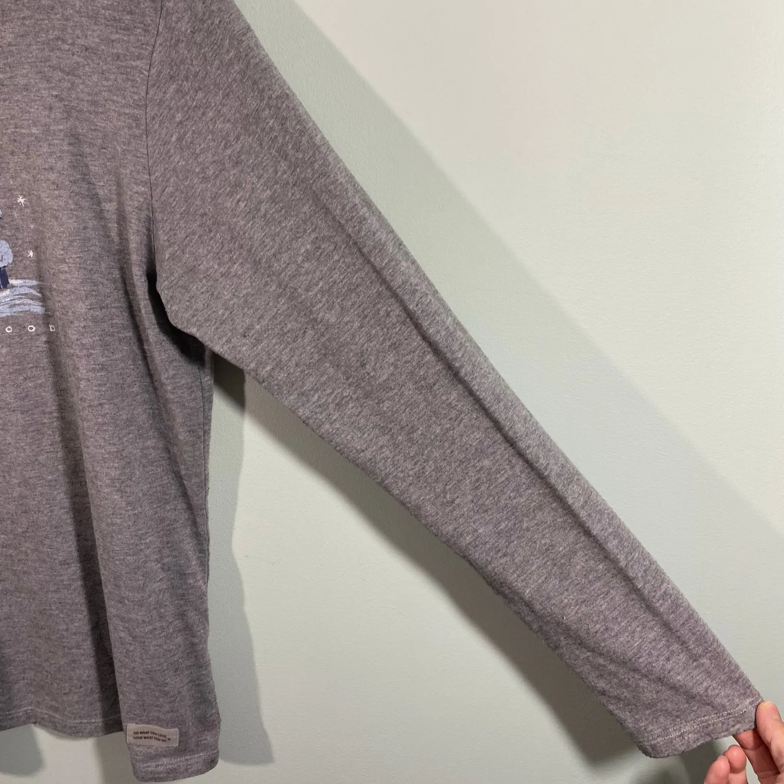 Life Is Good Women Grey Wonderland Adirondack Long Sleeve Crusher Tee Size M - Image 5