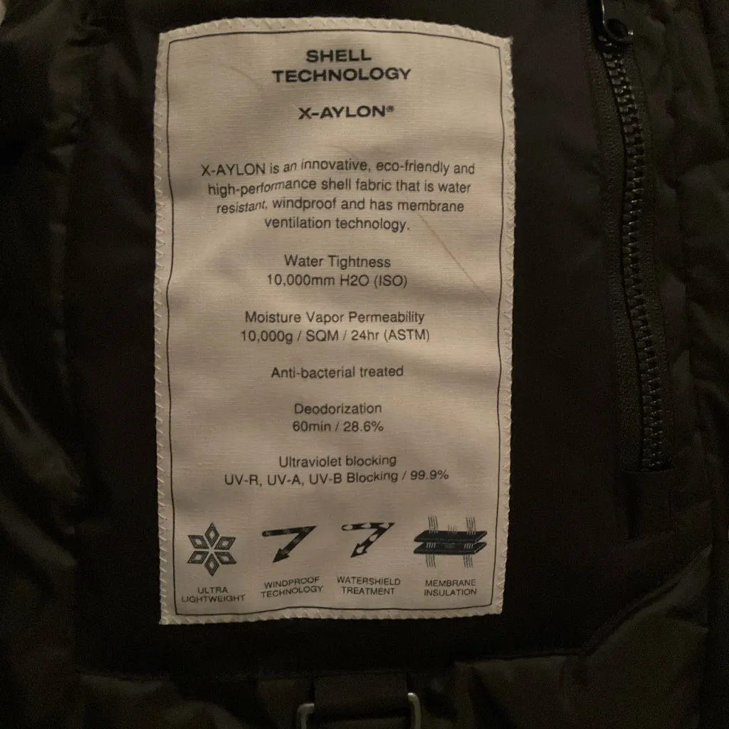 NWT Womens Black Down Filled Hooded Jacket Whitesky - Image 13