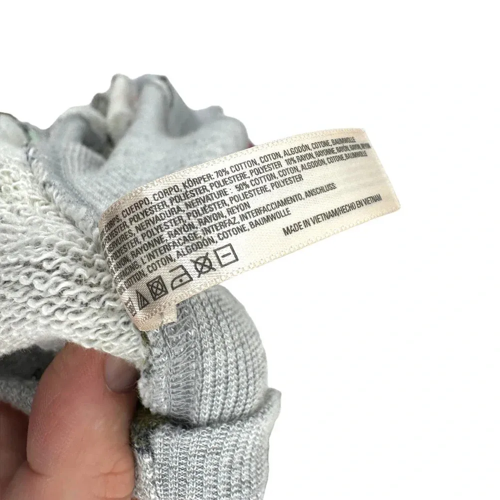 Anthropologie Saturday Sunday‎ Florascape Moto Jacket Sweatshirt Gray Size Small - Image 12