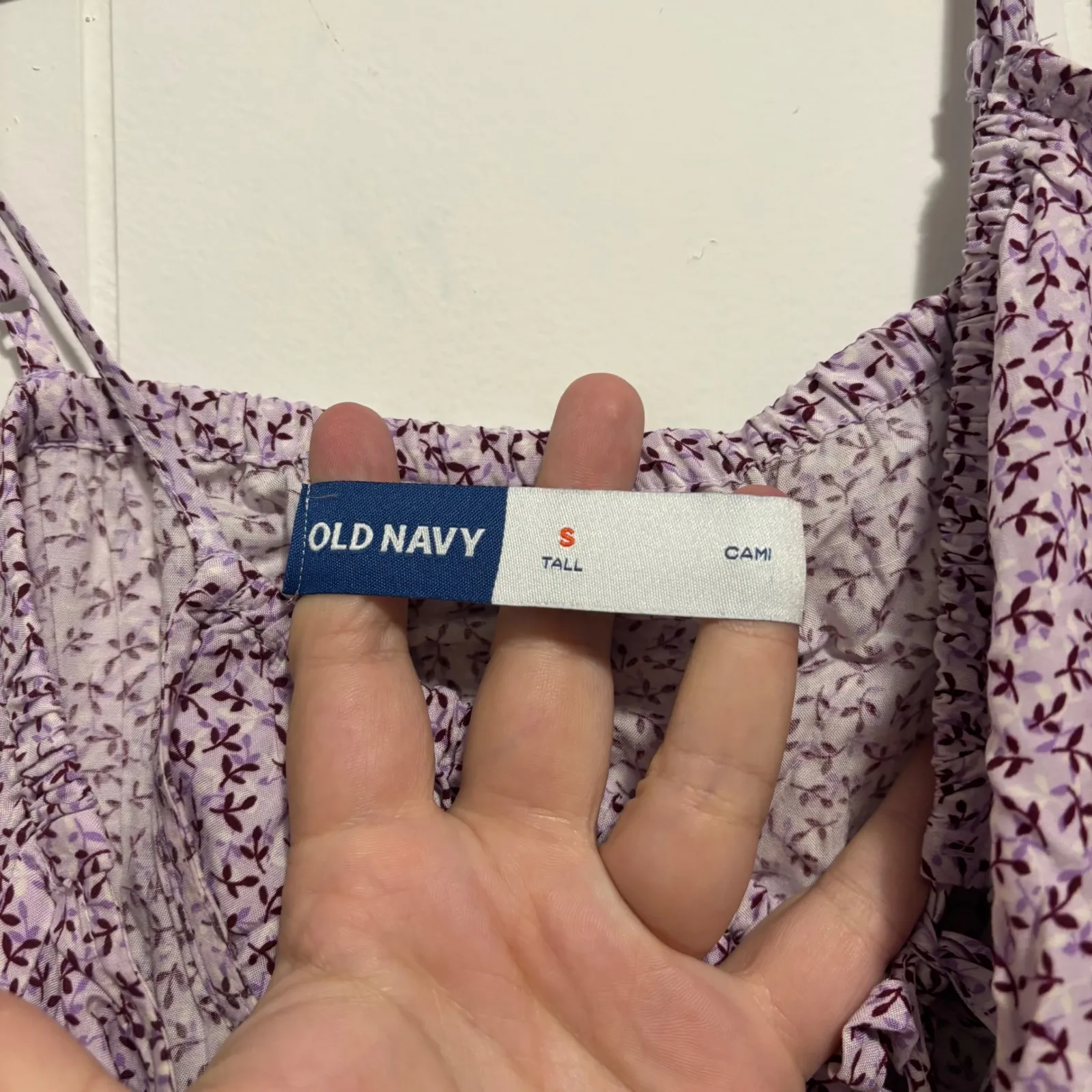 Old Navy Womens S Tall Purple Floral Print Cami Maxi Dress - Image 2