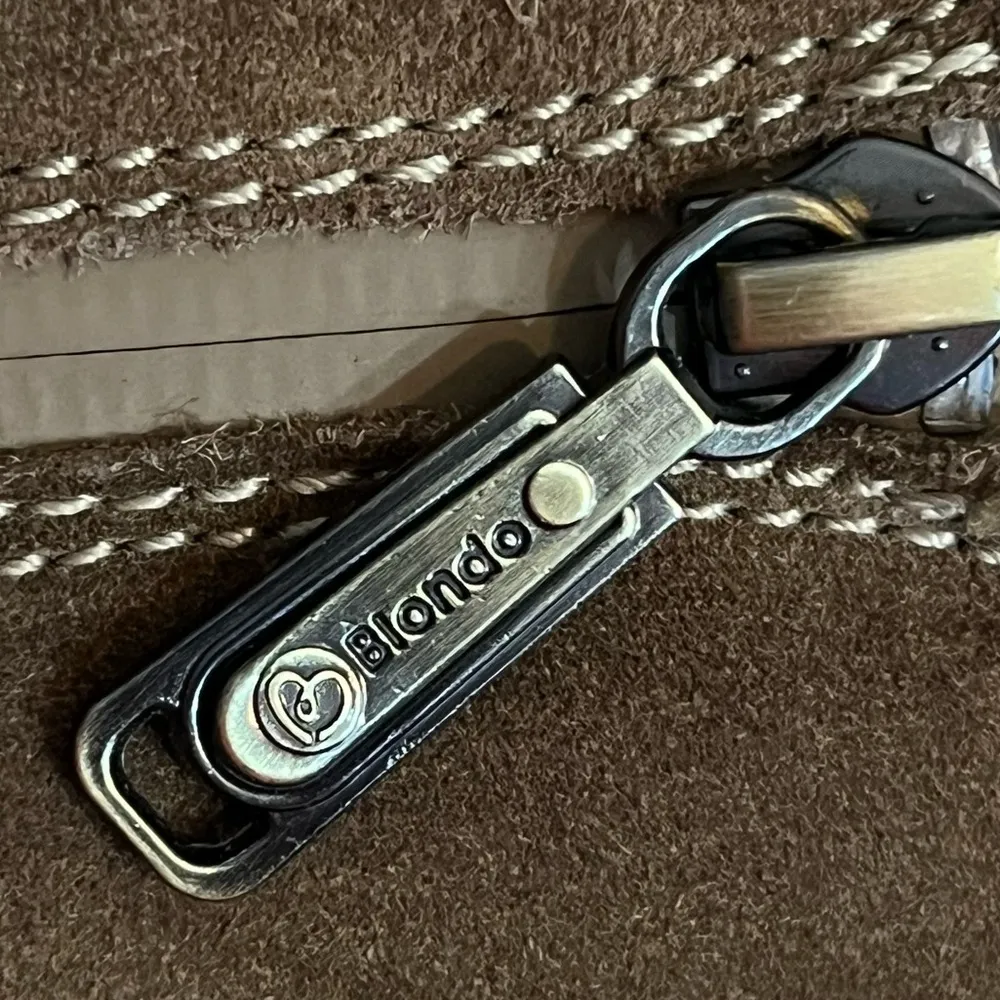 Blondo Light Brown Suede Leather Boots Women’s Size 9.5 Chunky Heel Waterproof - Image 8