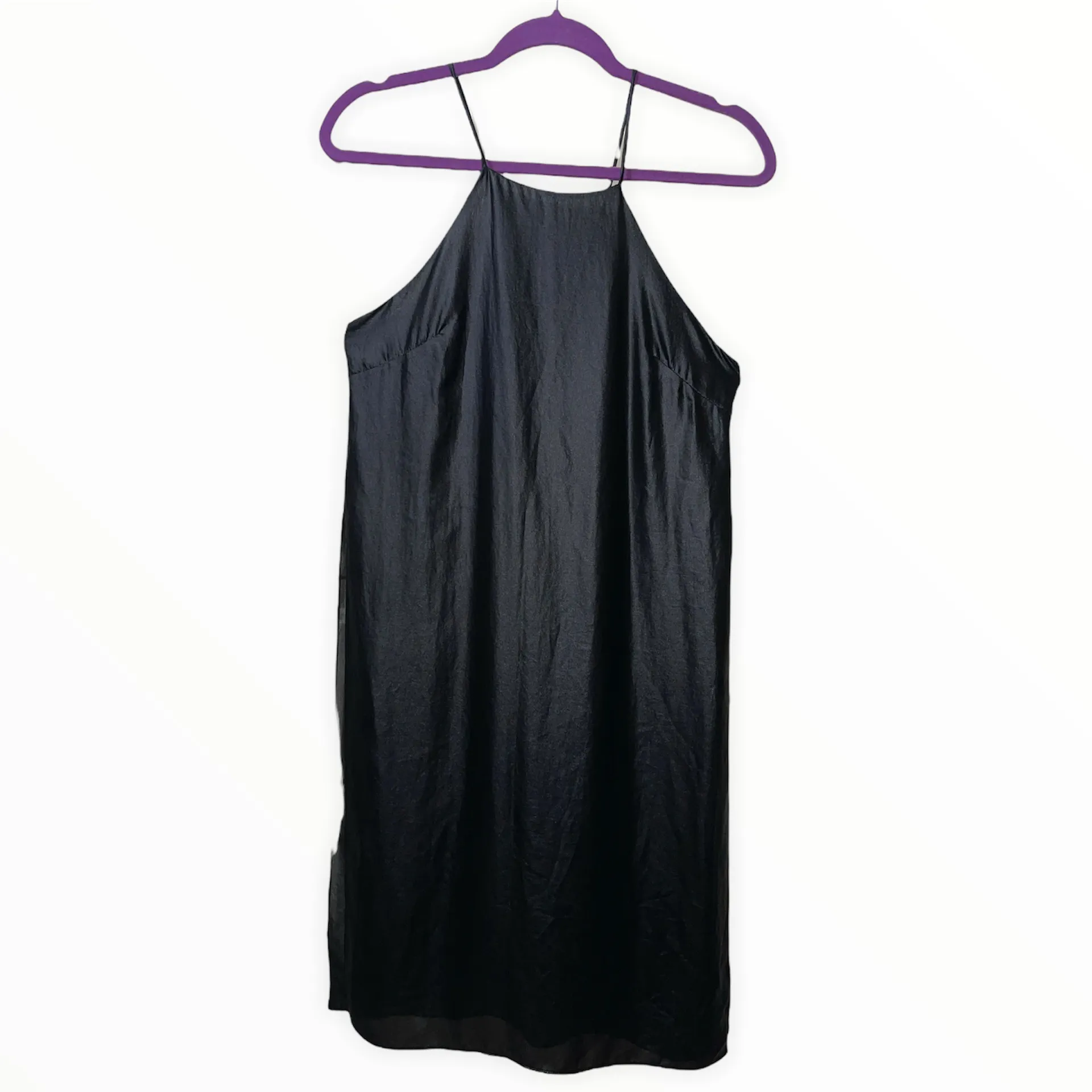 Lush faux leather shirt with slits - Image 4