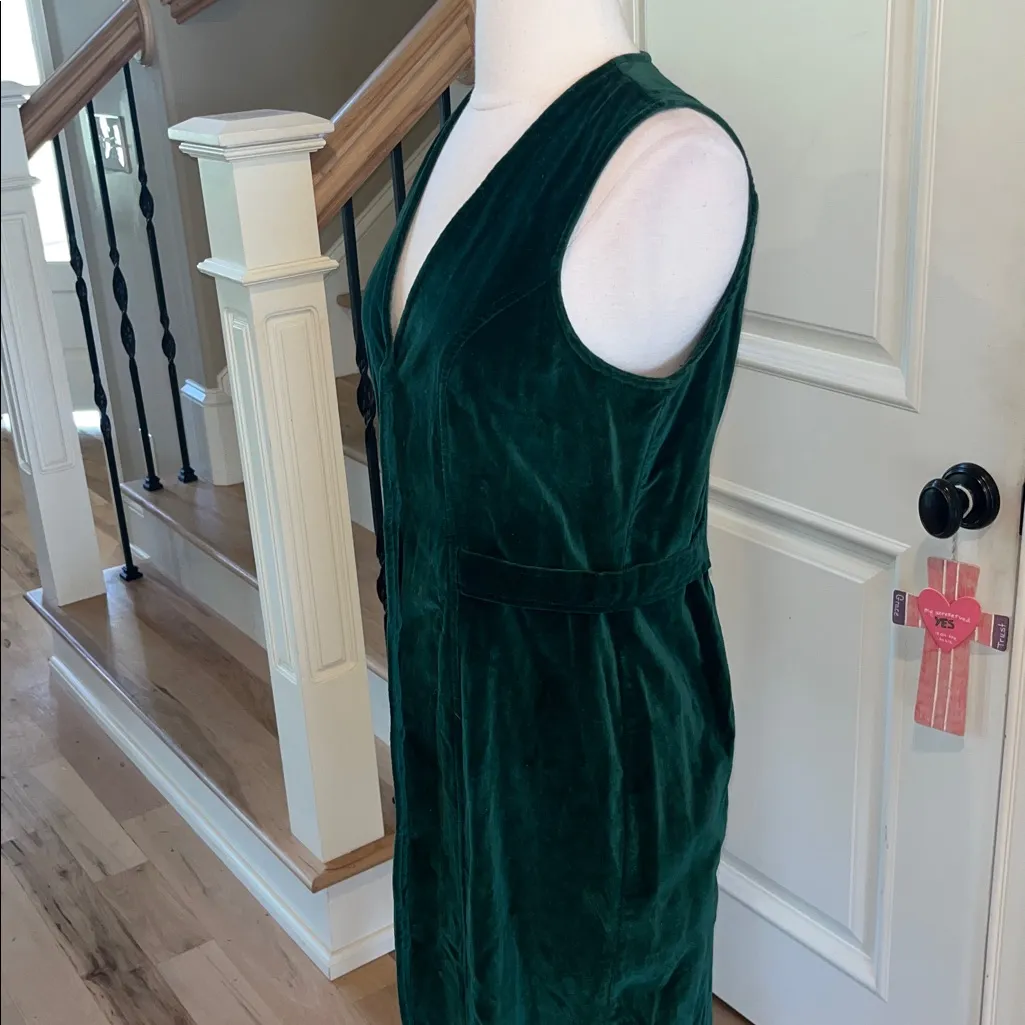 Velvet Forest Green Maxi Jumper Dress - Image 6