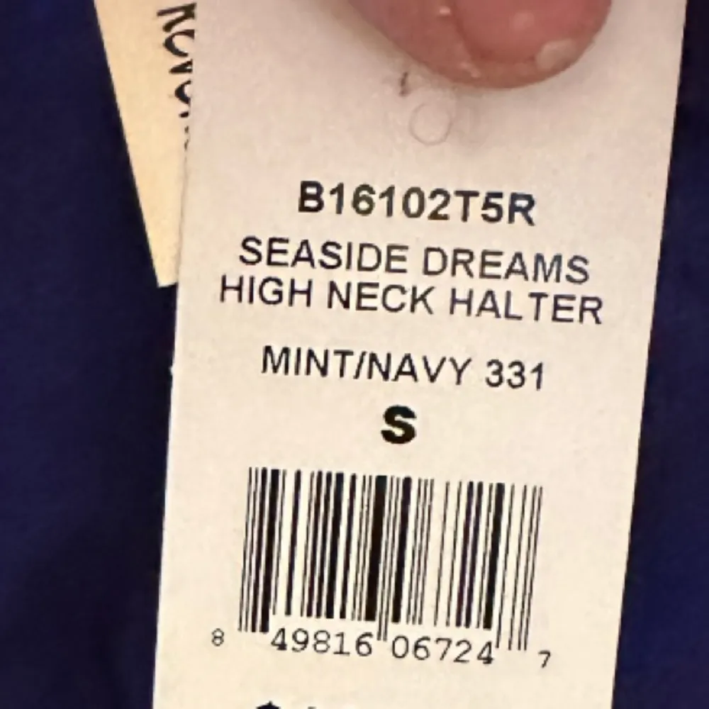 Beach Bunny Seaside Dreams High Neck Halter Bikini Top nwt - Image 3