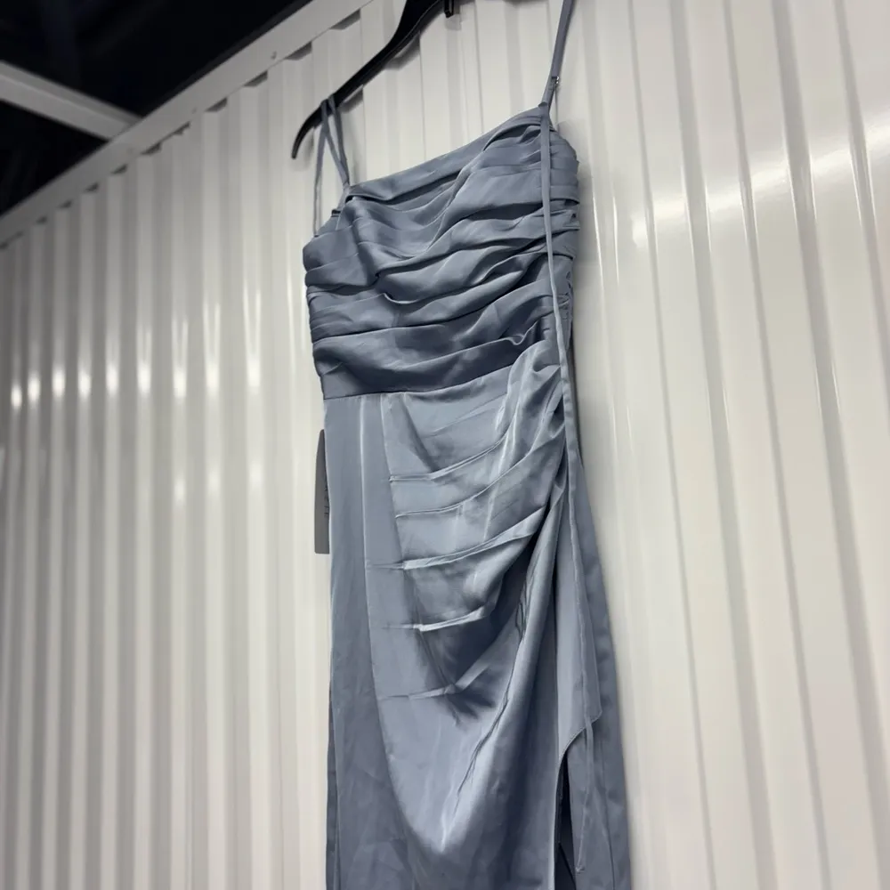 NWT Azazie Strapless Light Blue Gown 4 - Image 2