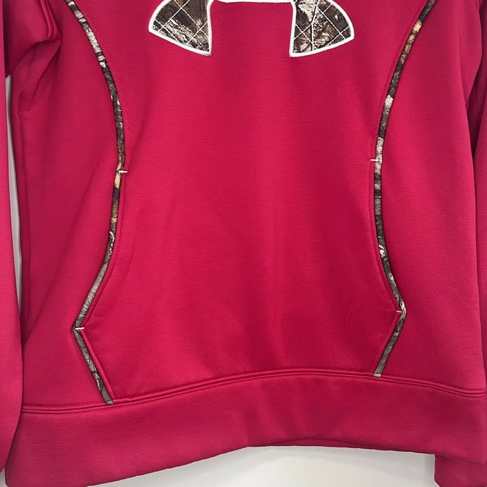 Under Armour Women’s Loose Fit Camo Logo Hoodie Size Small - Image 3