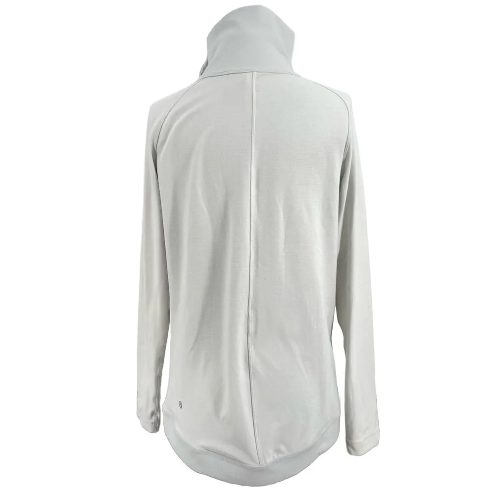 Lululemon Rulu Rally Wrap Heathered Ocean Mist Cozy Neutral Minimalist Sweater 6 - Image 3