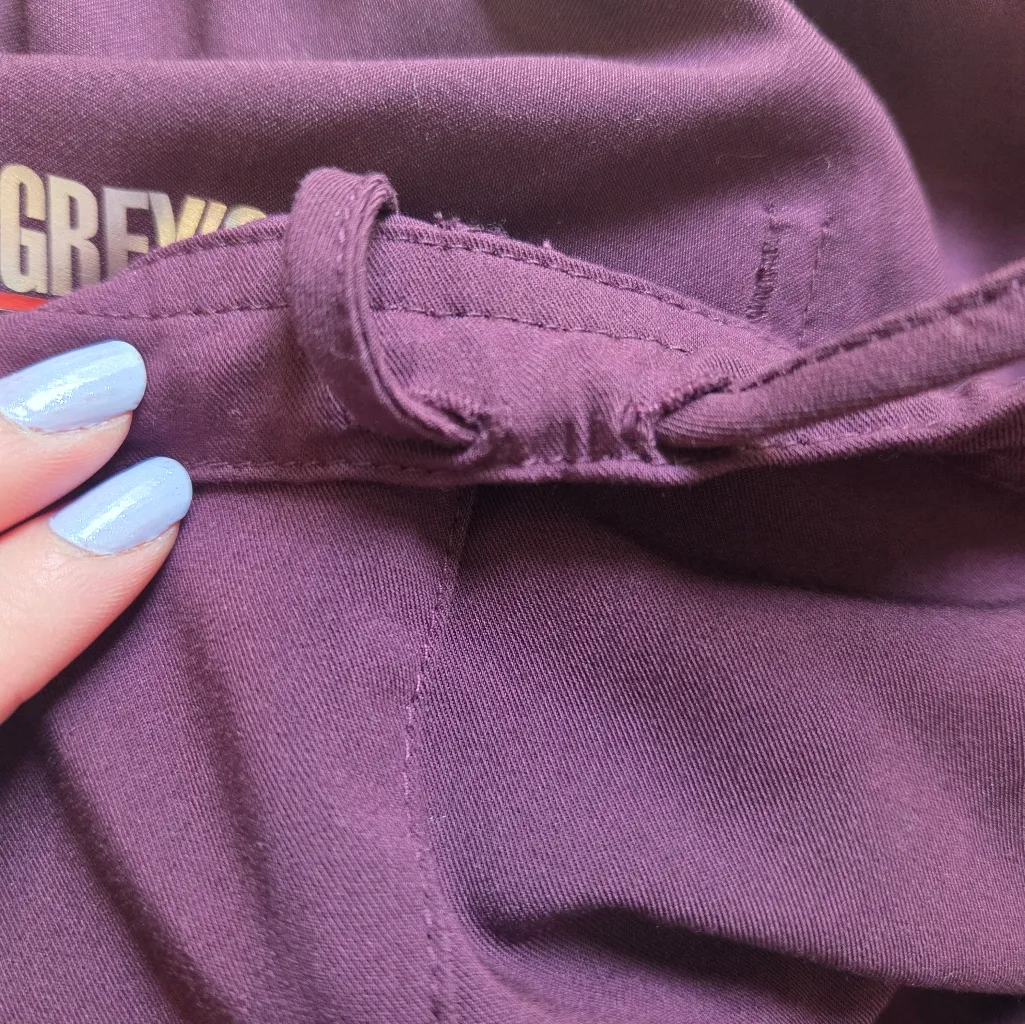 Grey's Anatomy Maroon Scrub Pants - Image 10