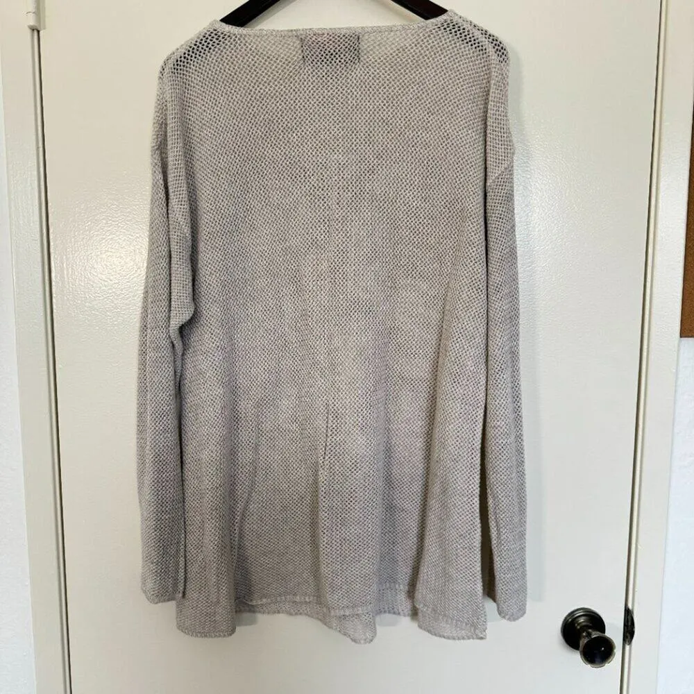 Harley Davidson Cream Knit Long Sleeve Sweater with Embroidered Design Medium - Image 2