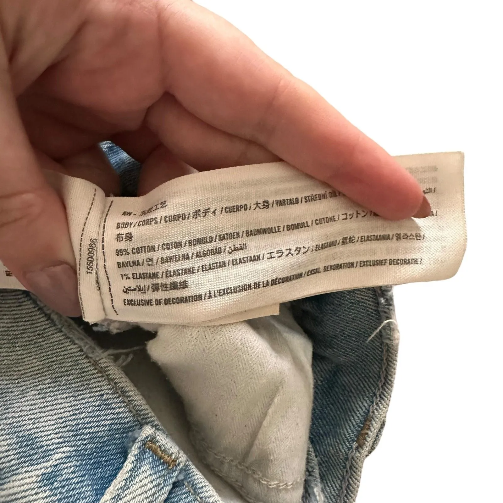 ABERCROMBIE & FITCH‎ Ultra High Rise 90s Straight Denim 26/2R - Image 6