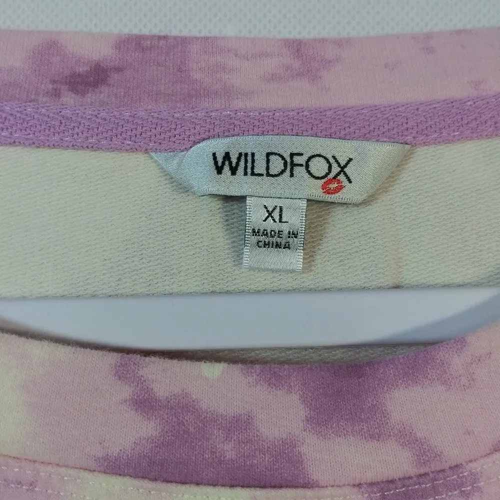 Wildfox Tie dye Stars Casual Loungewear Sweatshirt Size XL - Image 3