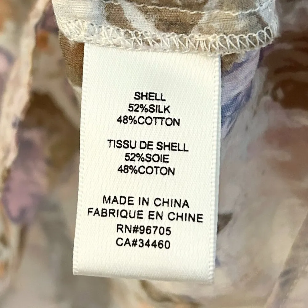 Rebecca Taylor Silk Floral Penelope Peplum Top Size 0 - Image 6