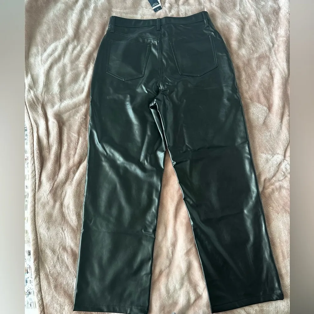 Vegan Leather Ankle Straight Pant - Image 6