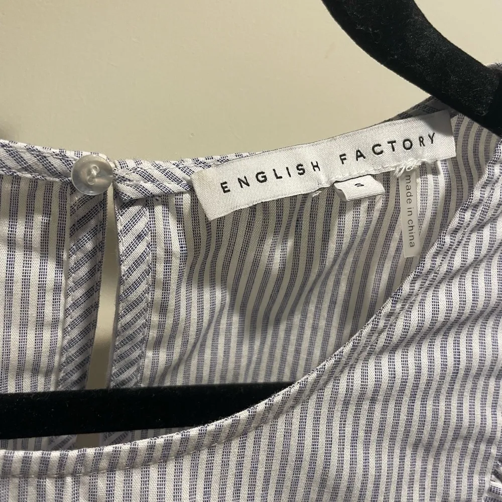 English Factory Stripe Ruffle Top - Image 6
