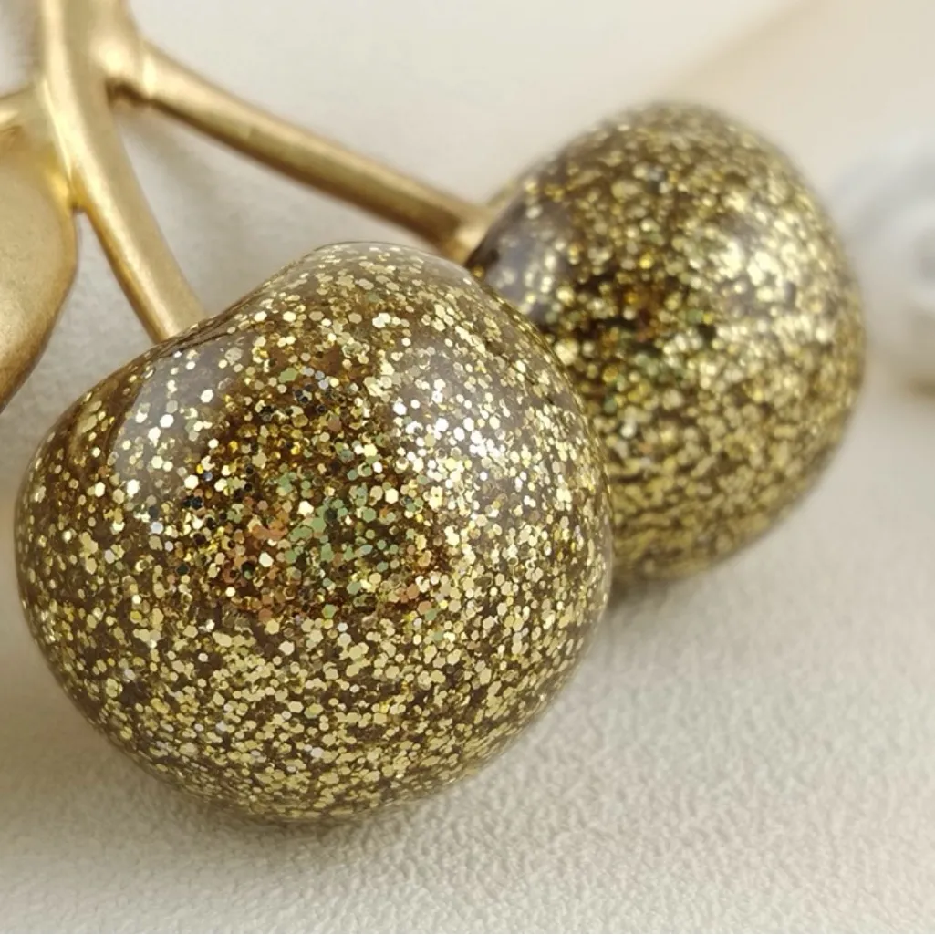 Coach Resin Golden Cherry Bag Charm - Image 5