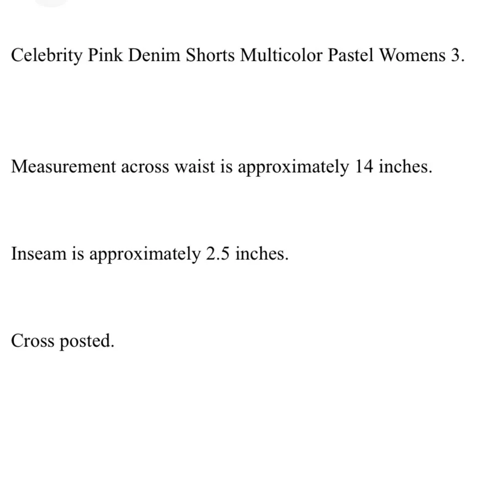 Celebrity Pink Denim Shorts Womens 3 Pastel Cutoffs - Image 11