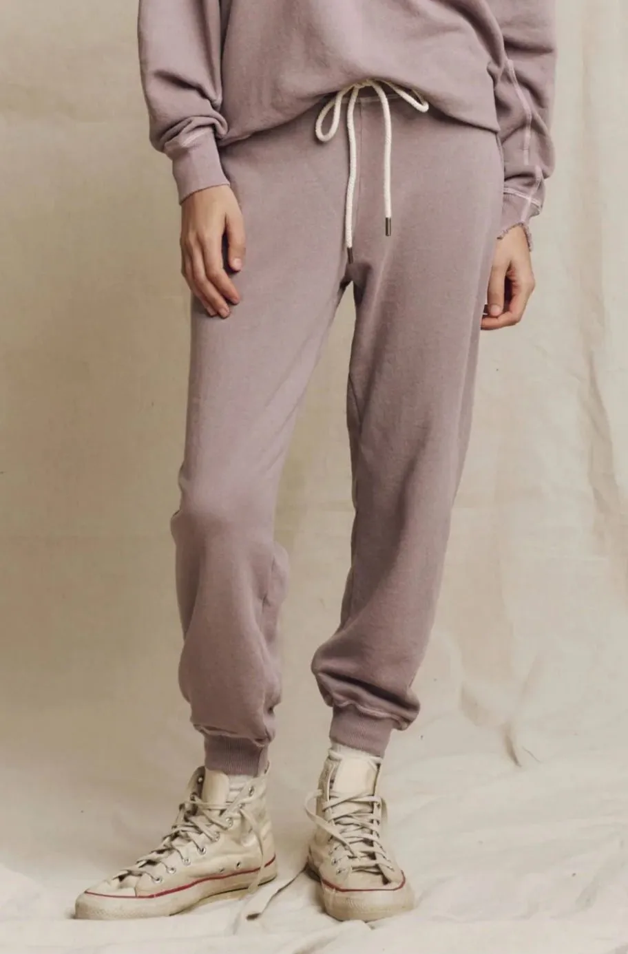 The Great Sweatpants Women Size 2 Medium Drawstring Waist Cotton Joggers Quartz Purple - Image 1