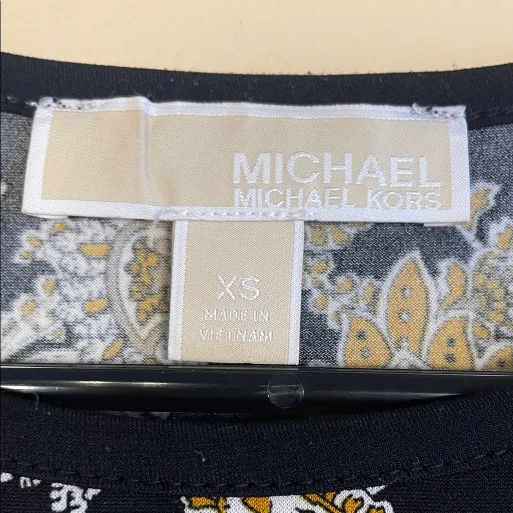 MICHAEL Michael Kors Women’s Paisley Print Multicolor Bell Sleeve A - Image 8