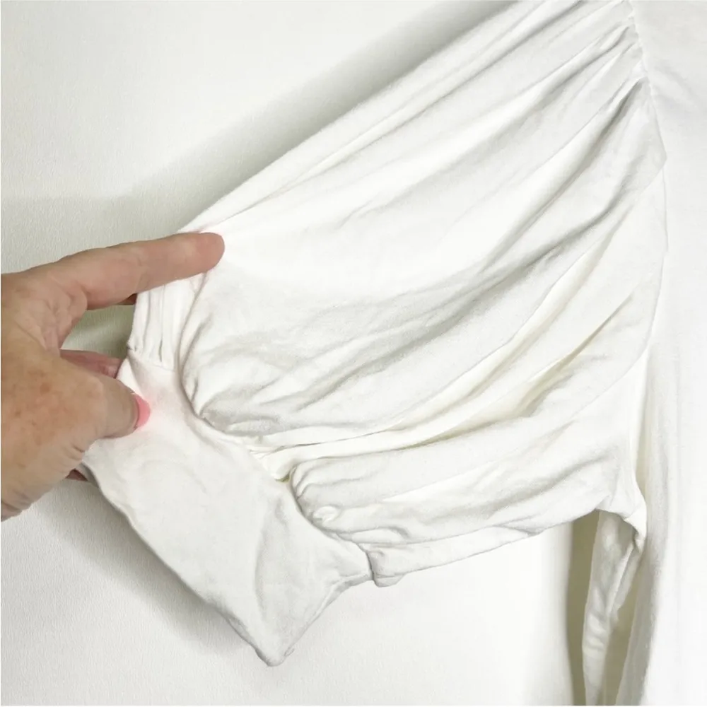 Frame Blanc Balloon Sleeve Top Size Medium - Image 5