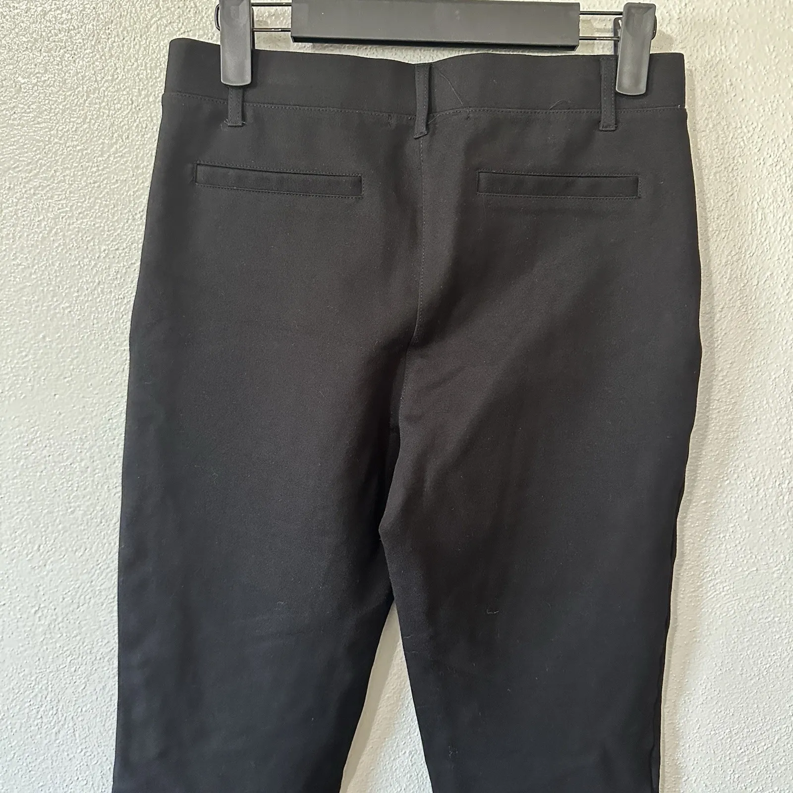 Quince Ultra-Stretch Ponte Straight Leg Pant Black Womens Small Office - Image 4