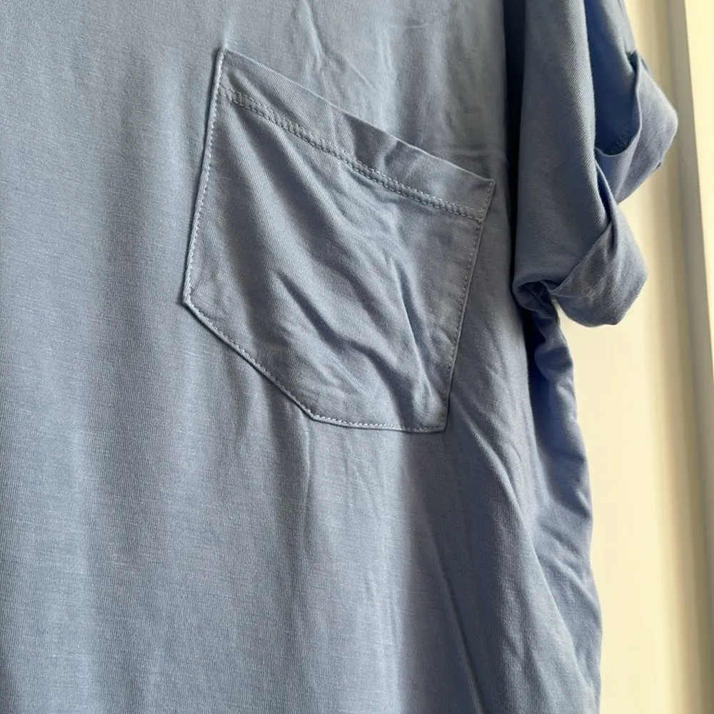 Rae Mode periwinkle blue v neck slouchy top. Size Medium NWOT comfortable work - Image 5