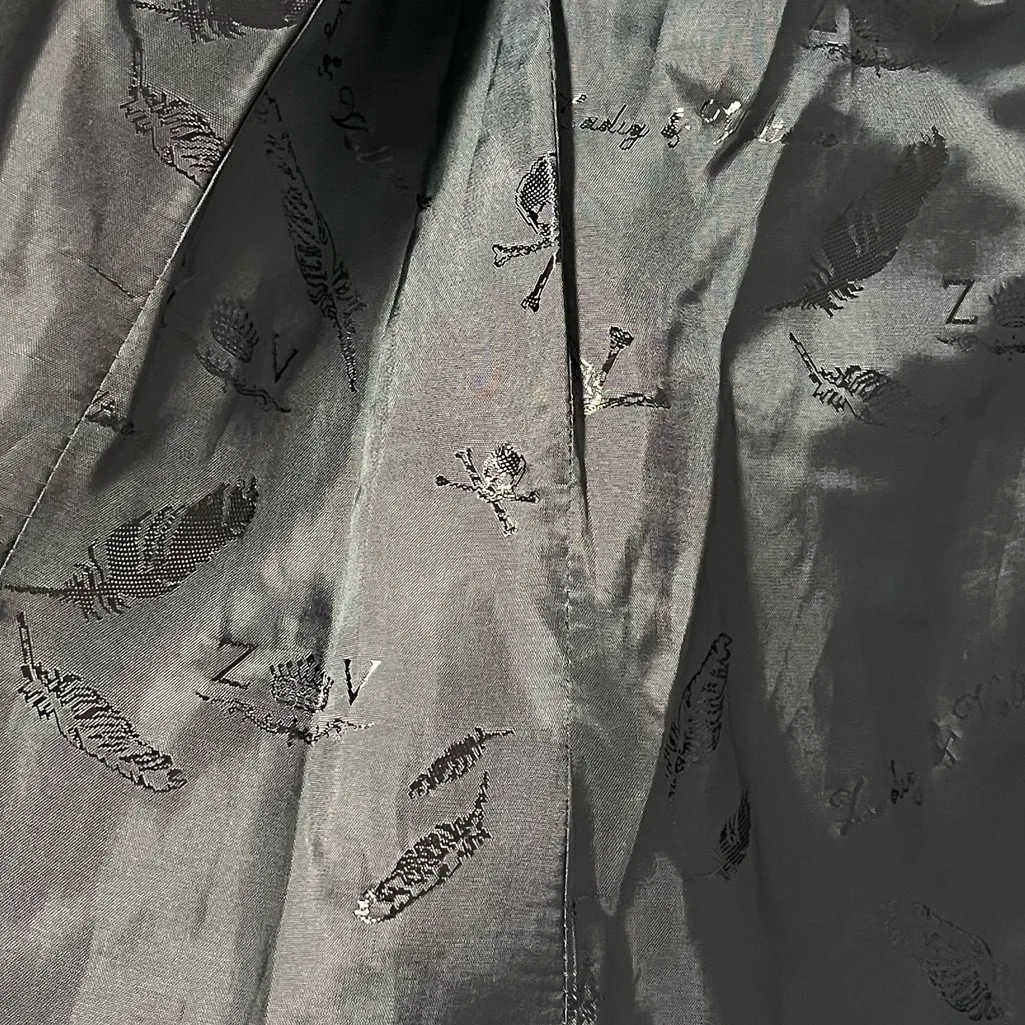 Zadig & Voltaire Bird Studded Back Black 2 Button Blazer Jacket size small - Image 6