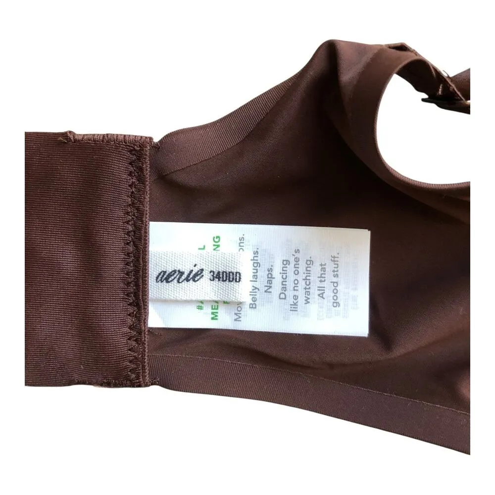 Aerie Smoothez Lightly Lined Bra Full Coverage Brown Size Women's Size 34DDD NWT - Image 10