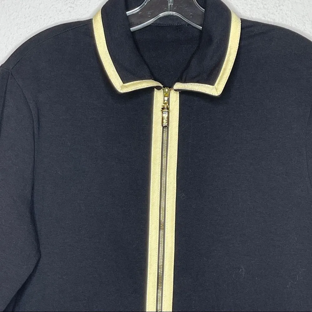 Designer Zip Dressy‎ Jacket Black Size M - Image 5