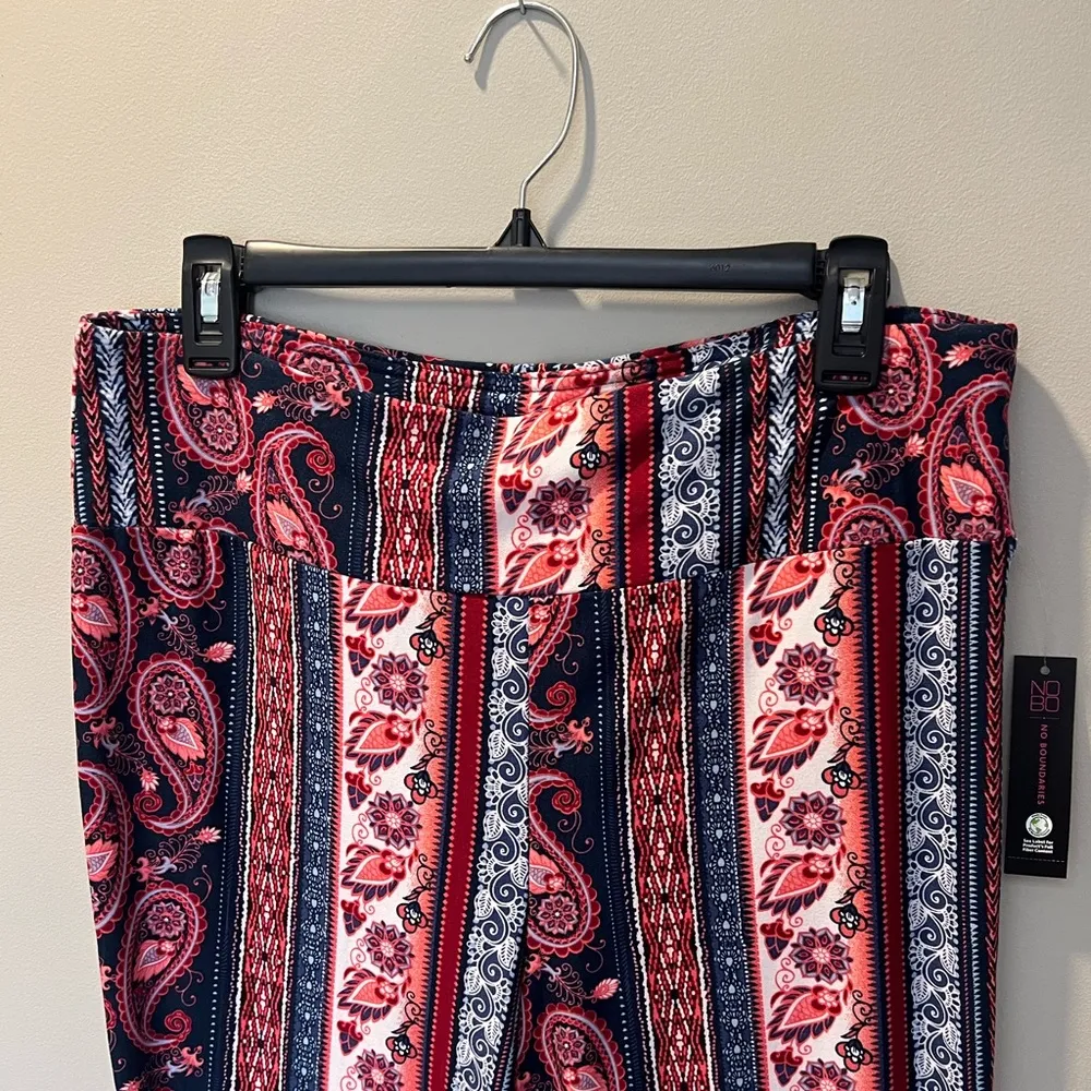 Patterned Knit Flare Pants NWT - Image 4