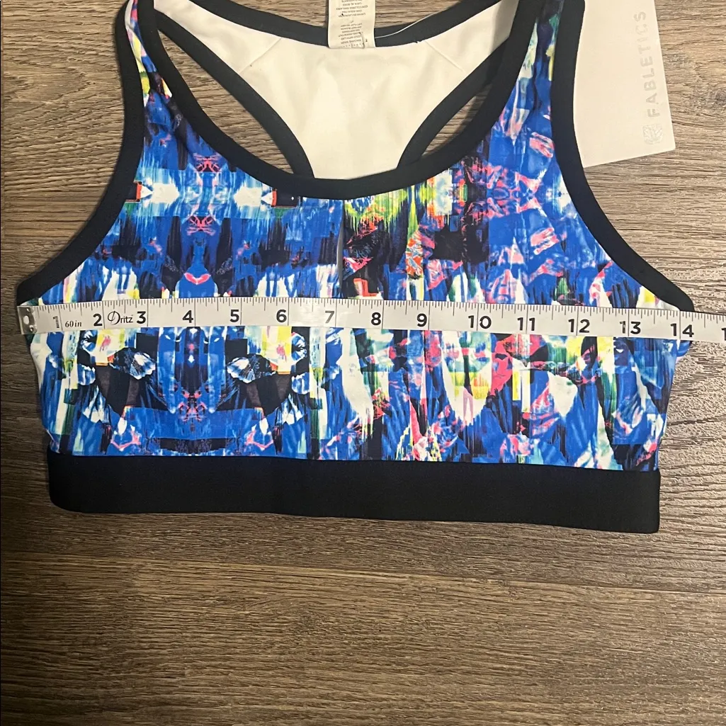 Fabletics Colorful Racerback Sports Bra Size Small Wireless NWT - Image 8