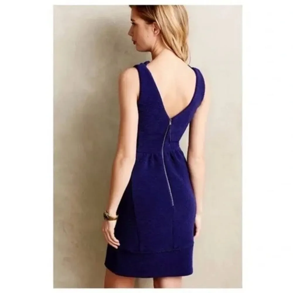 Anthropologie Maeve Ottoman Ruffle Dress Blue size Small - Image 8