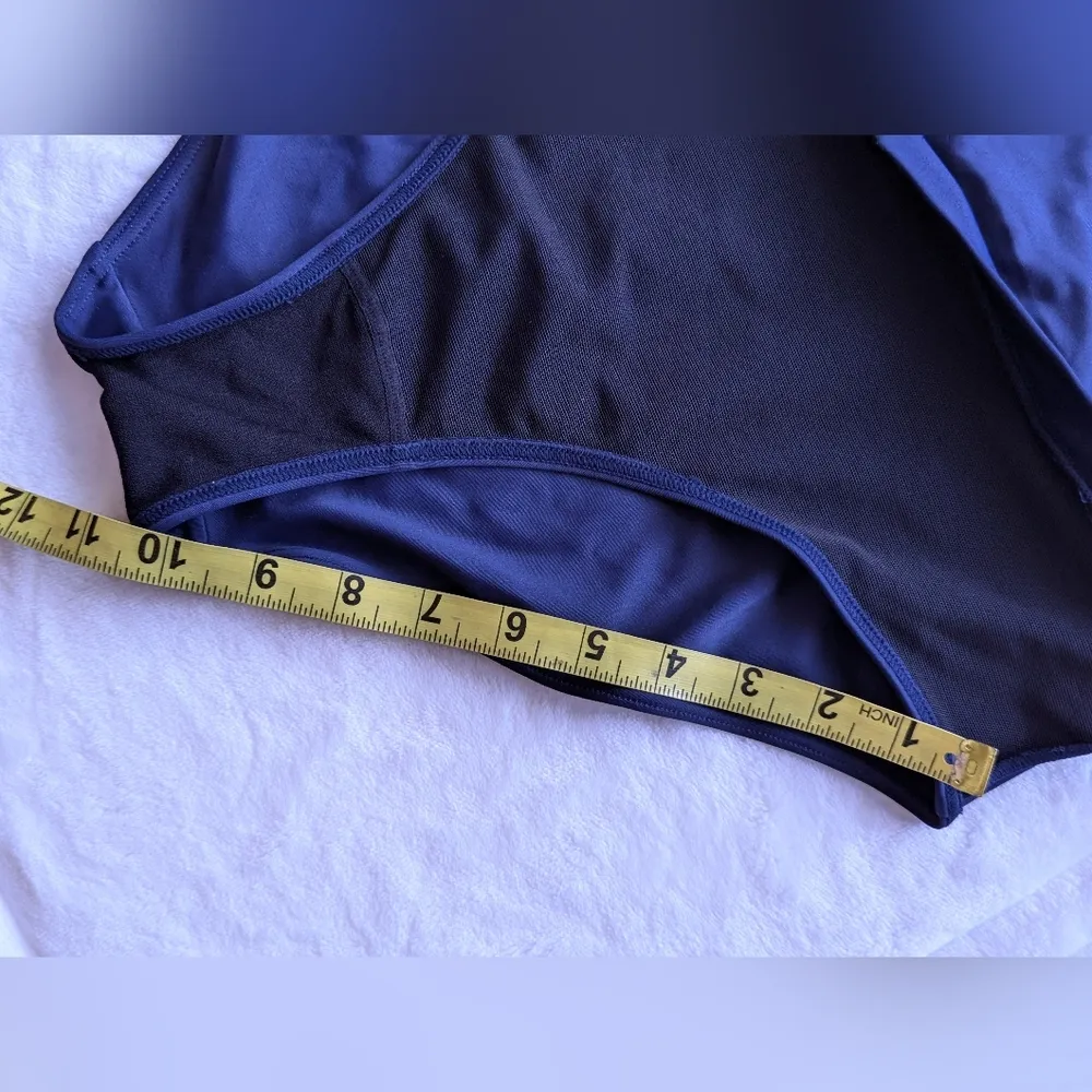 Croft & Barrow Swim Skort dark blue size 12 spandex Lycra and nylon - Image 11