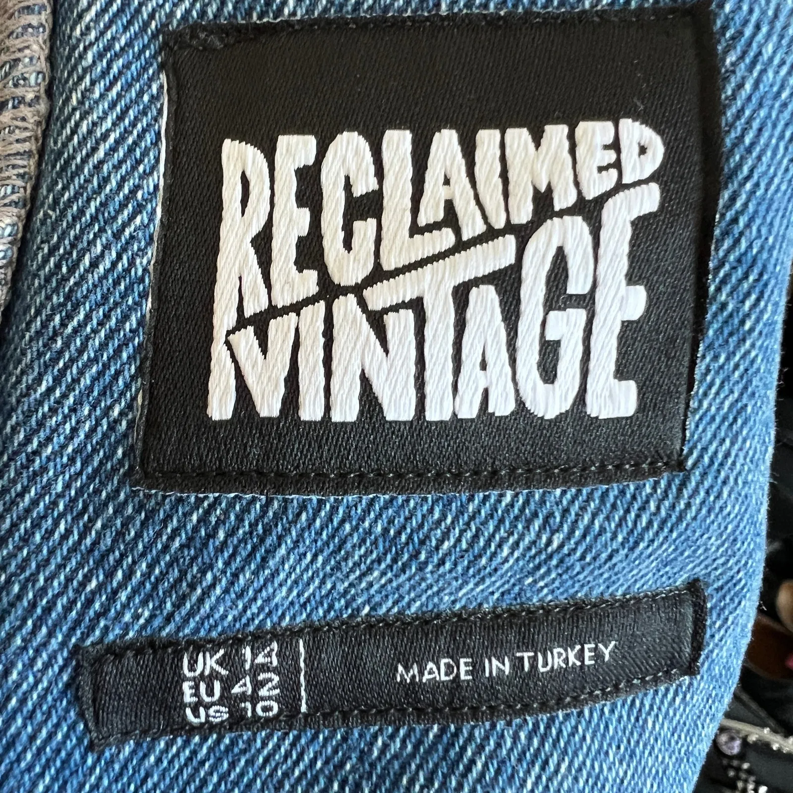 Denim Plaid Corset‎ Top, Grunge Y2K Punk Mall Goth Medium Indie Sleaze - Image 3