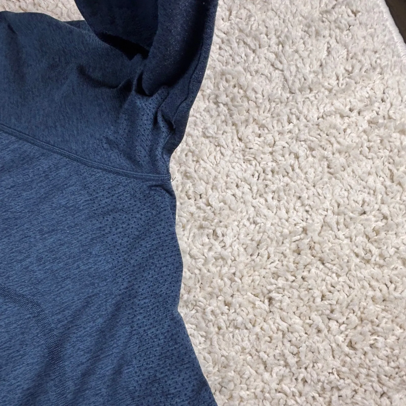 Lululemon Athletica Long Sleeve Top Blue Ombre Seamless Athletic Top Women Sz 14 - Image 5