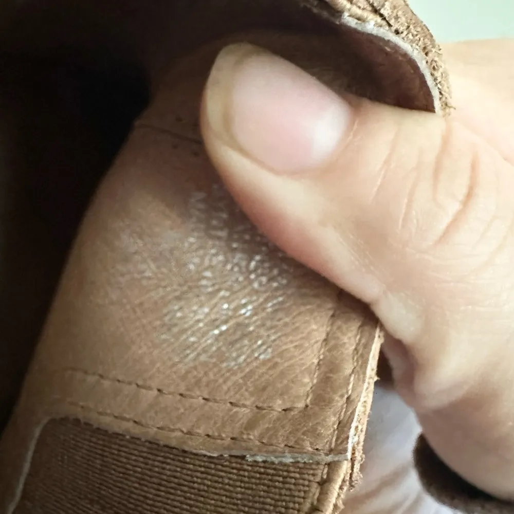 Womens Madewell The Carey Mule Amber Brown Leather 2.5” Heel Slip On Stretch 11 - Image 5