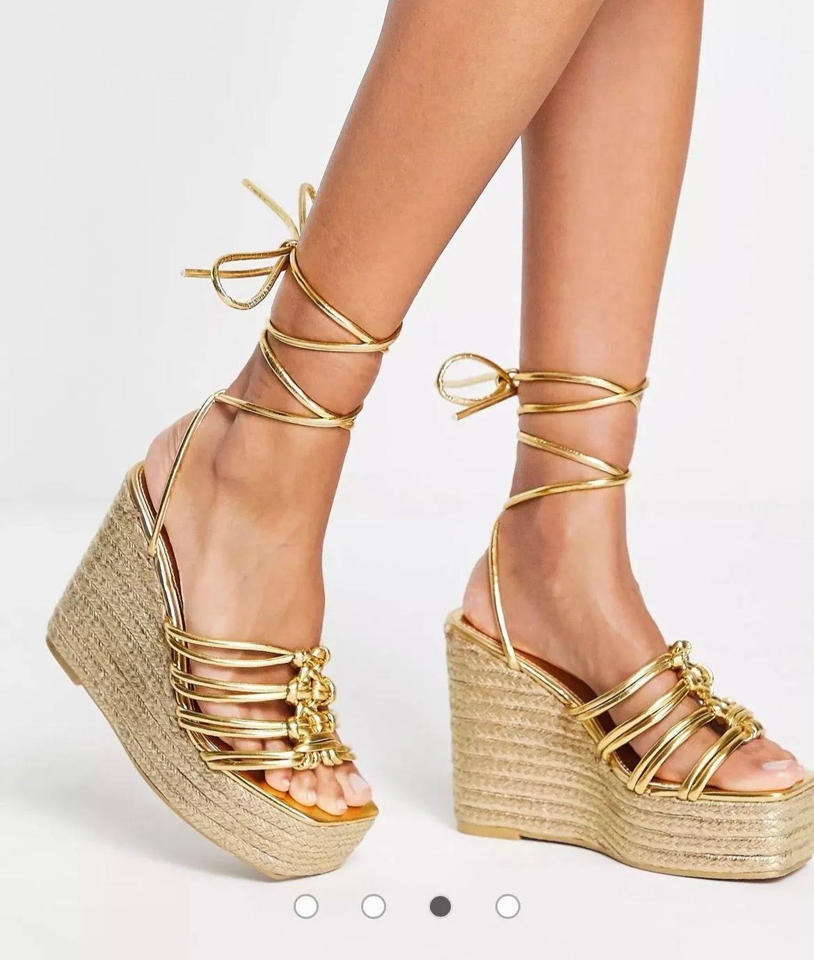 ASOS Gold Wedges - Image 2