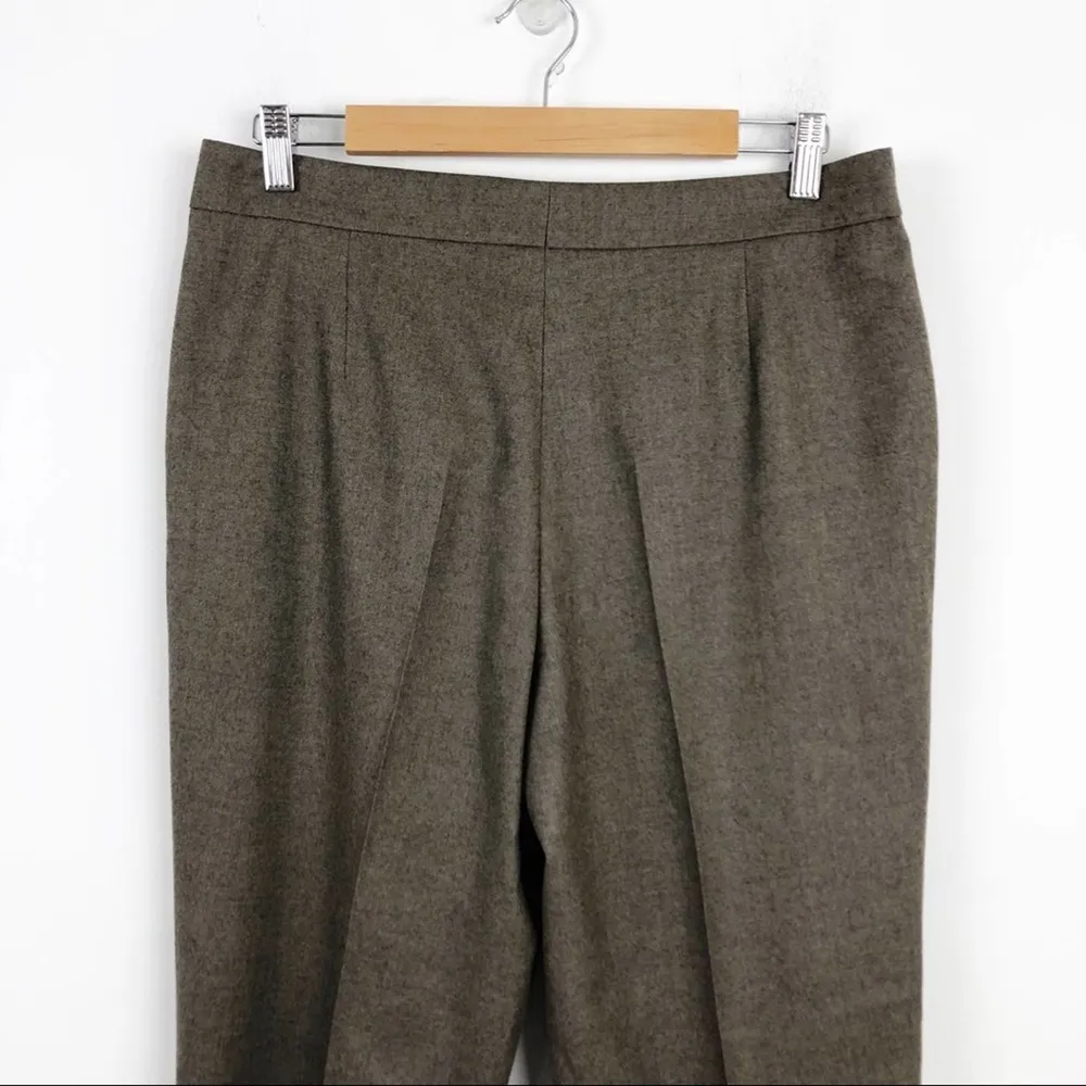 New  Akris Punto Maiko Pleated Flattering High Waisted 100% Wool Trousers Pants - Image 11