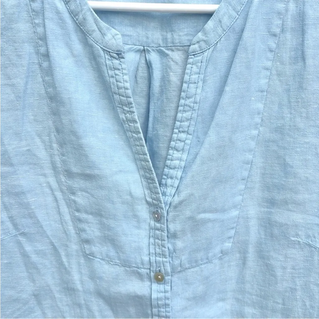 EUC Sundance Gabriella Linen Tunic Top
Blue Generous Size Medium - Image 7