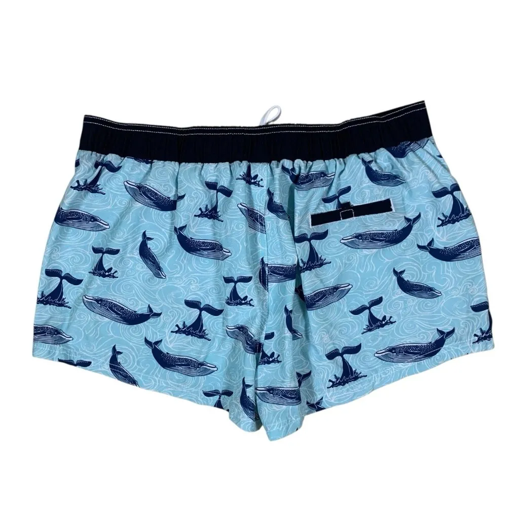 Meegsking Blue Whale Print Swim Shorts XXL Drawstring Quick Dry Beach‎ Shorts Size undefined - Image 2