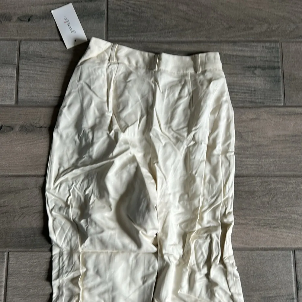 Cream pleated trousers - Image 6