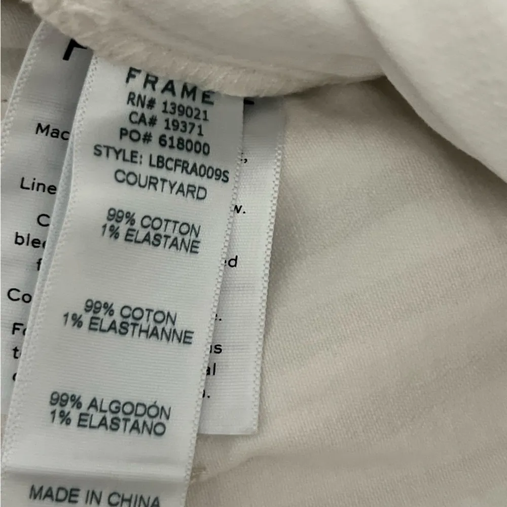 Frame Le Bardot Stripe Crop Flare Jeans | Courtyard Tan Stripe | 27 - Image 9