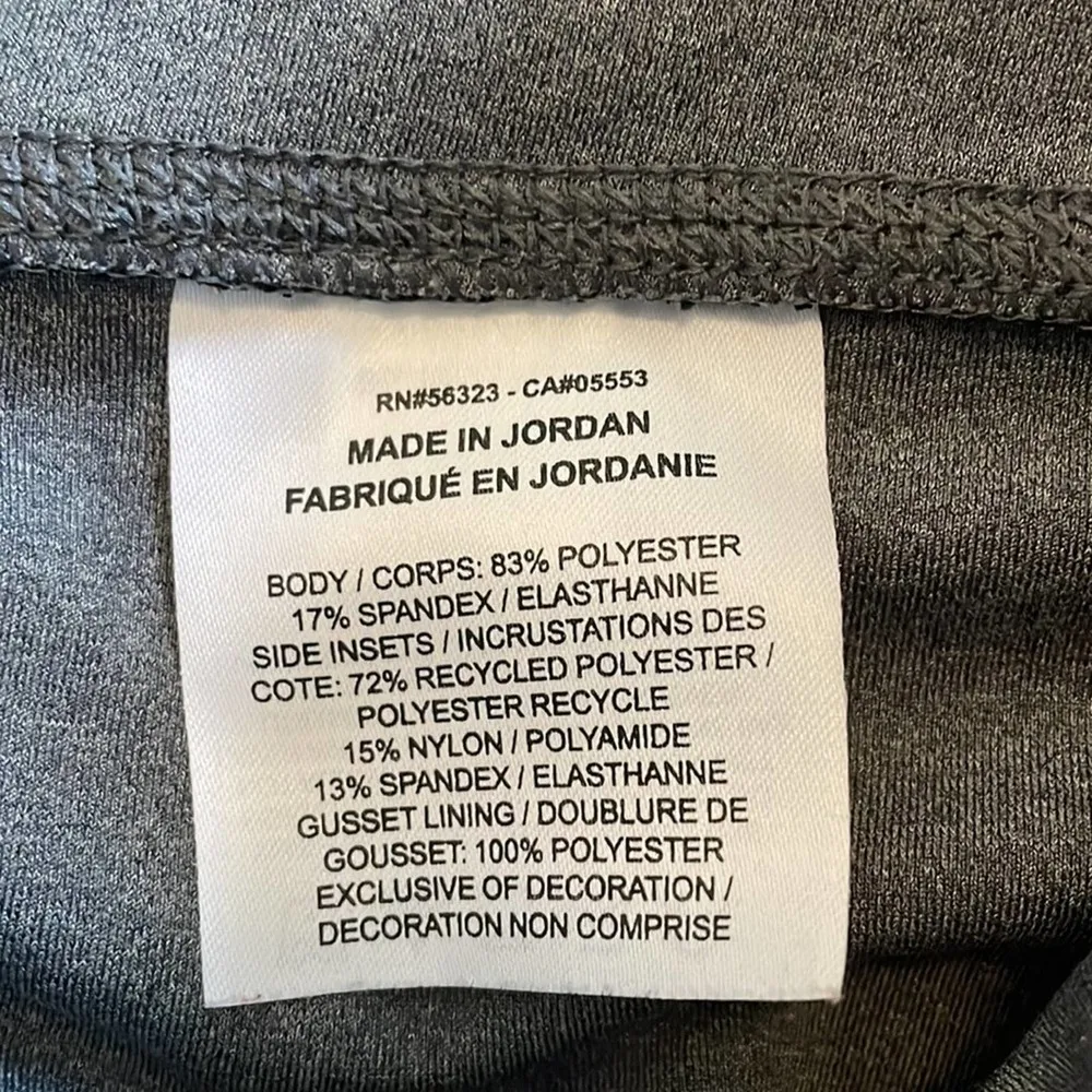 Nike Power Victory Training Tights Grey Pink Stripe Large Compression Athletic - Image 8