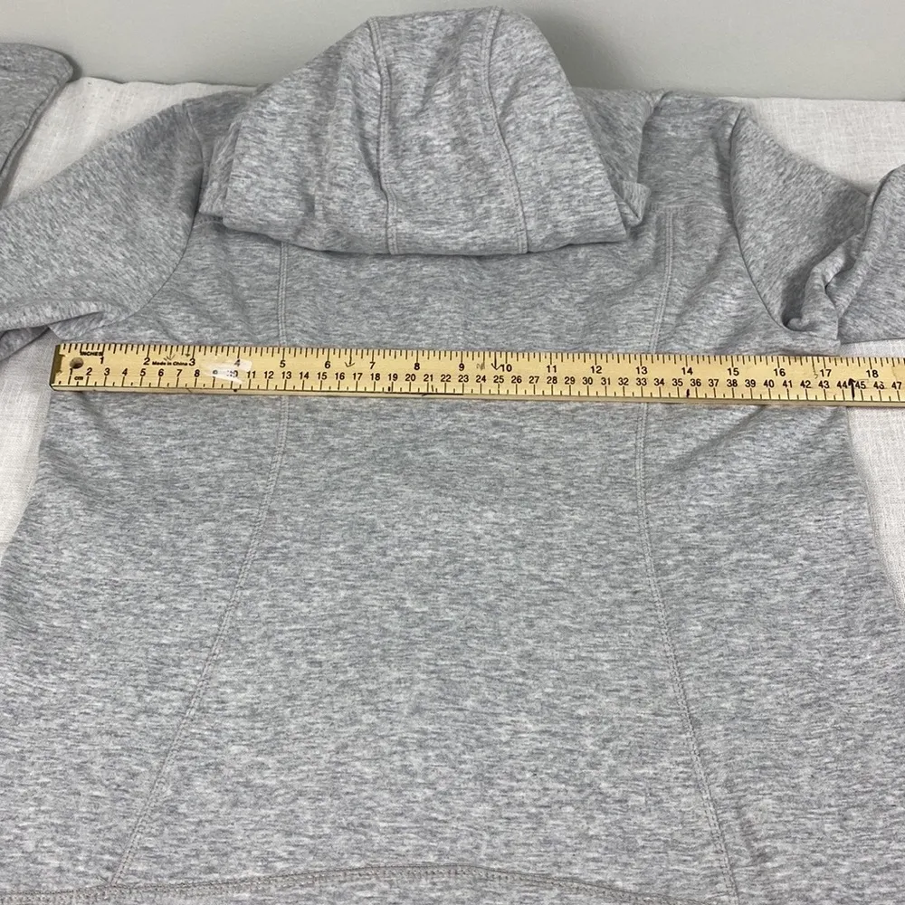 90 Degree by reflex womens full zip gray merled thumb holes hoodie size M Size M - Image 9