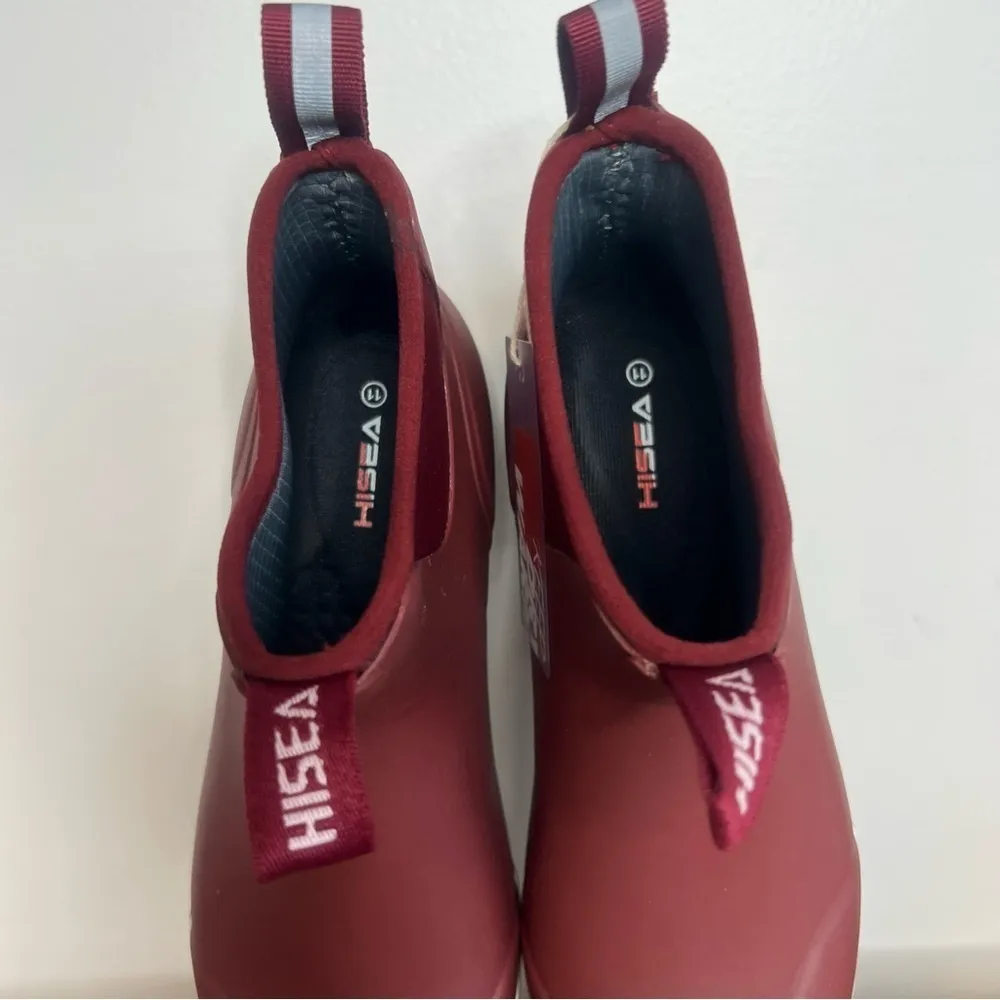 HISEA Red Brick Women's Ankle Deck Boot Size 11 #B1521 - Image 9